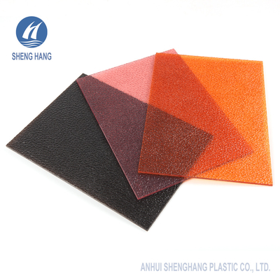 ПК картины Lichee выбил лист ASTM D648 1220*2440mm поликарбоната твердый